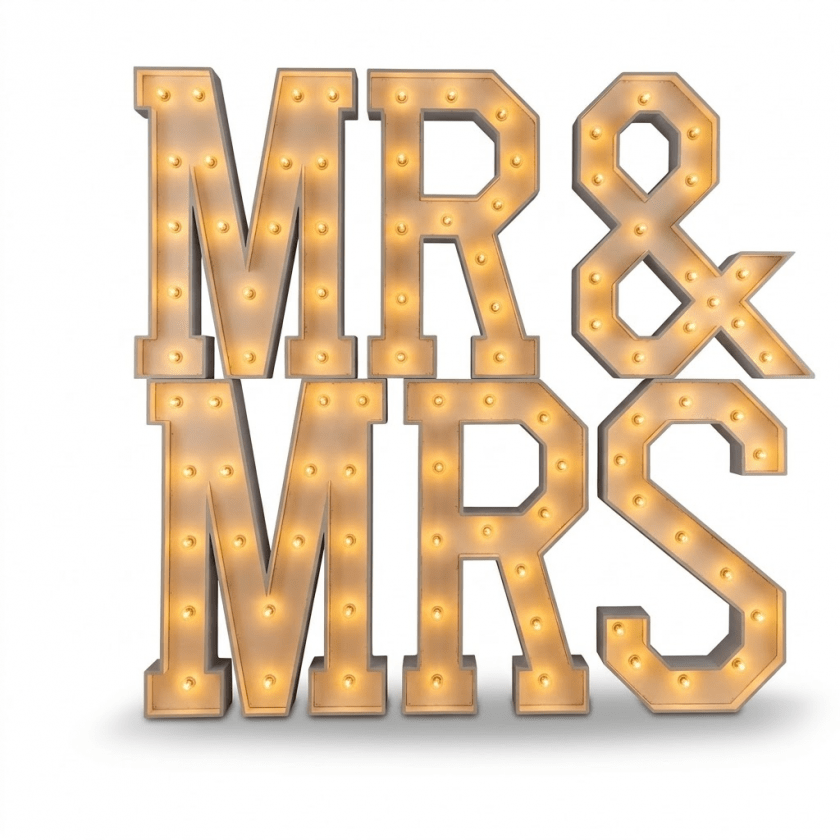 Marquee Letter 4ft Mr&Ms