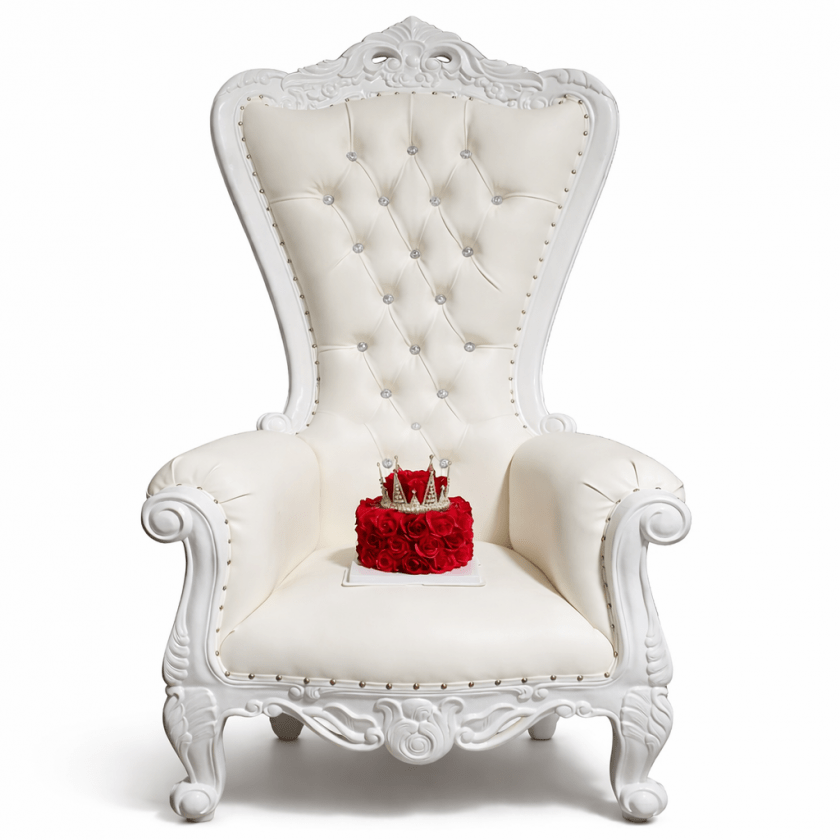 White Throne Chair